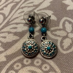 Turquoise and Silver earrings